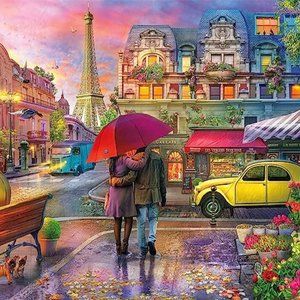Buffalo Games - Cities in Color - Raining in Paris - 750 Piece Jigsaw Puzzle